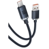 KABEL USB-A -> USB-C Baseus Crystal CAJY000401 120cm 100W 6A QC 3.0 W OPLOCIE PREMIUM