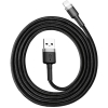 KABEL USB-A -> Lightning / iPhone Baseus Cafule CALKLF-BG1 100cm Apple 2.4A CZARNO-SZARY W OPLOCIE