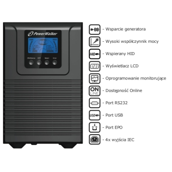 UPS ZASILACZ AWARYJNY PowerWalker VFI 1000 TG