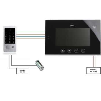 WIDEODOMOFON VIDOS M670B/S20DA