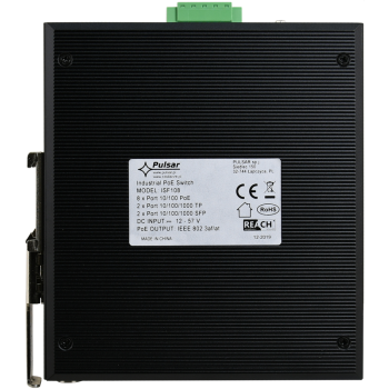 Switch przemysłowy PULSAR ISF108 (8xPoE, 2xCombo)