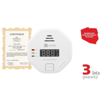Czujnik czadu El Home CD-92B8 wolnostojący, wyswietlacz LCD, 3 lata gwarancji