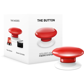 FIBARO The Button | FGPB-101-3 ZW5 | Czerwony