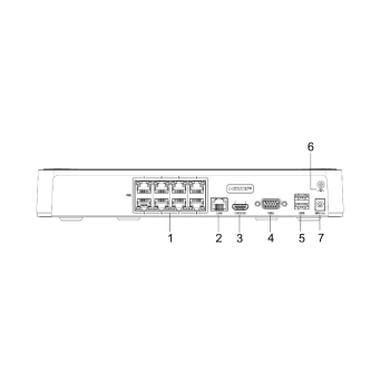 Rejestrator IP Hilook by Hikvision 8 kanałów 4MP NVR-8CH-H/8P biały