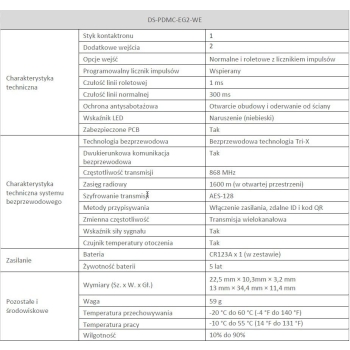 HIKVISION Czujnik kontaktronowy AX PRO DS-PDMC-EG2-WE