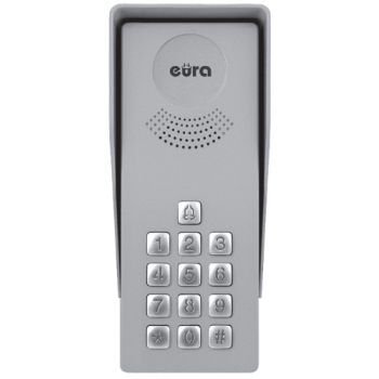 DOMOFON ''EURA'' ADP-37A3 ''INGRESSO NERO'' - 1-rodzinny, kaseta zewnętrzna z szyfratorem