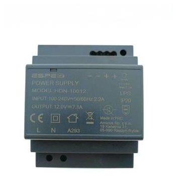 ZASILACZ IMPULSOWY NA SZYNĘ DIN ESPE HDN-10012 12V/85W/7.1A
