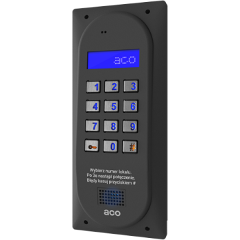 ACO CDNP6ACC ST CENTRALA DOMOFONOWA grzałka LCD. RFID MASTER