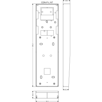 ACO CDN-P-L NT Puszka natynkowa duża CDN z daszkiem 25689