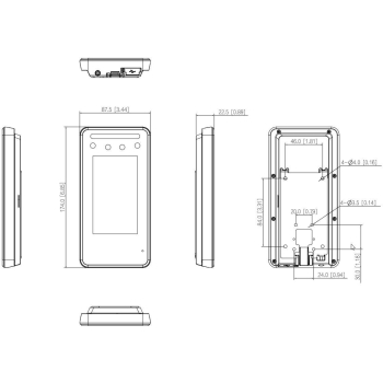KONTROLER DOSTĘPU DO ROZPOZNAWANIA TWARZY DAHUA ASI6213J-MW