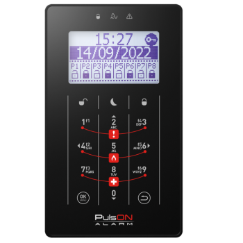 PulsON Zestaw do domu (Centrala, manipulator, sygnalizator, 2x PIR, obudowa, akumulator)