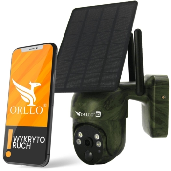 Kamera IP Orllo Bezprzewodowa 4G LTE Obrotowa z Panelem Solarnym ORLLO TZ1 MORO