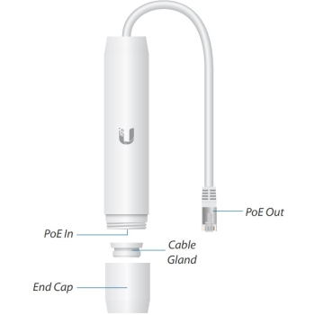 UBIQUITI Instant PoE Outdoor Adapter 48V 802.3af GIGABIT (INS-3AF-O-G)