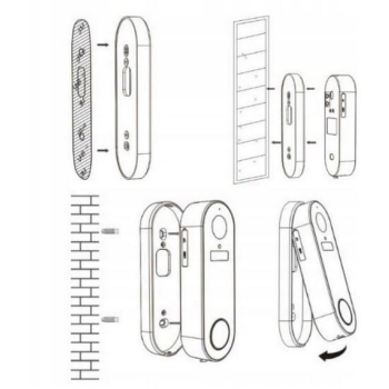 BEZPRZEWODOWY DZWONEK Z KAMERĄ WI-FI, TUYA VIRONE VDB-1