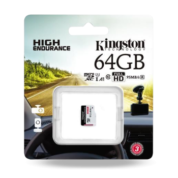 Karta pamięci Kingston High-Endurance microSD 64GB UHS-I U1 24/7 (rejestratory i monitoring)