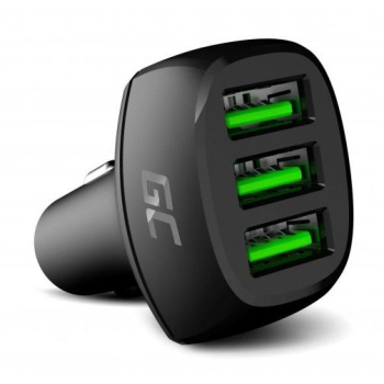 ŁADOWARKA SAMOCHODOWA Green Cell POWERRIDE 54W 3xUSB 18W ULTRA CHARGE CADGC01