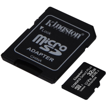Karta pamięci Kingston Canvas Select Plus 32GB 100MB microSDHC CL10 UHS-I Card + SD Adapter