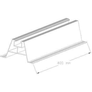 SZYNA MONTAŻOWA TRAPEZOWA MOSTEK SMT-60/400 AL Z USZCZELKĄ, CORAB XPF_SM036