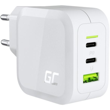 ŁADOWARKA SIECIOWA Green Cell POWERGAN 65W 2xUSB-C 1xUSB-A CHARGC08W