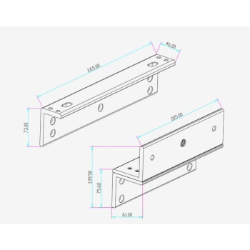 UCHWYT MONTAŻOWY SCOT BK-1200ZL2 (DO ZWORY EL-1200)