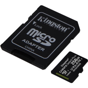 Karta pamięci Kingston Canvas Select Plus 256GB 100MB microSDXC CL10 + SD Adapter