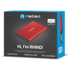 Zewnętrzna obudowa dysku Natec Rhino Go SATA 2.5cala USB 3.0 Czerwony