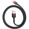 KABEL USB-A -> USB-C Baseus Cafule CATKLF-B91 100cm 3A QC 3.0 CZARNO-CZERWONY W OPLOCIE