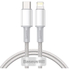 KABEL USB-C -> Lightning / iPhone Baseus Cafule CATLGD-02 1m 20W PD Quick Charging BIAŁY W OPLOCIE