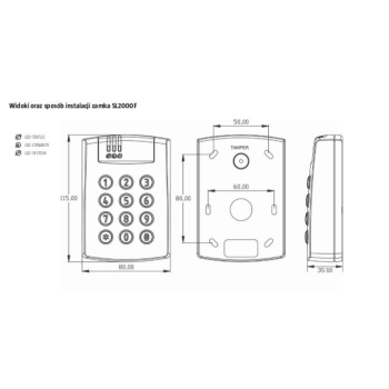 ZAMEK SZYFROWY ROGER SL2000F