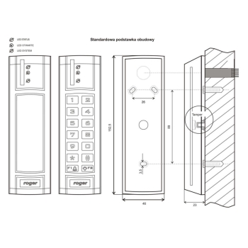 CZYTNIK ZBLIŻENIOWY ROGER PRT12EM-G