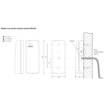 CZYTNIK ZBLIŻENIOWY ROGER PRT62LT-G
