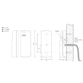 CZYTNIK ZBLIŻENIOWY ROGER PRT62EM-G
