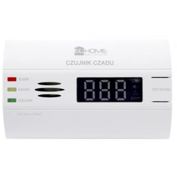 Czujnik czadu EL Home CD-90B8 wolnostojący, wyświetlacz LCD, 3 lata gwarancji