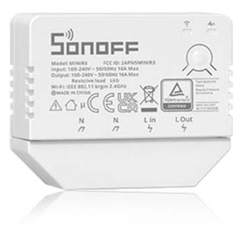 SONOFF Inteligentny przełącznik Wi-Fi 1-kanałowy MINIR-3