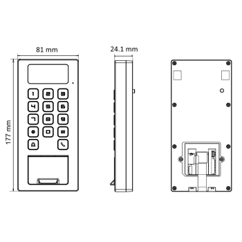 TERMINAL KONTROLI DOSTĘPU HIKVISION DS-K1T502DBFWX-C