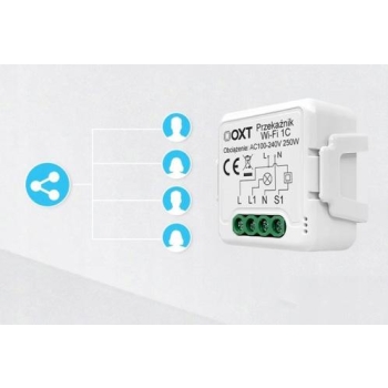Moduł OXT mini 1 obwód bez N ZigBee Tuya