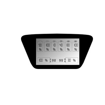 Ładowarka procesorowa do akumulatorków AA / AAA / C / D / 6F22 / 9V everActive NC-900U