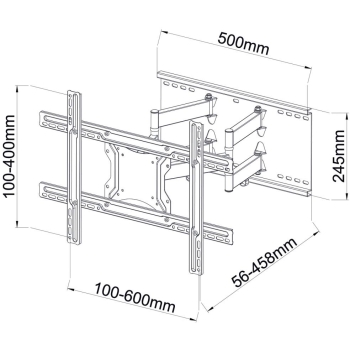 UCHWYT DO TV LED/LCD AR-87 ART 40-80