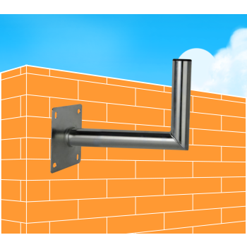 UCHWYT ŚCIENNY KĄTOWY AL USL-48/350AL CORAB (XVS75)