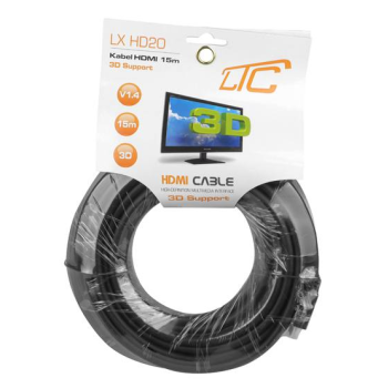 Kabel HDMI-HDMI v1.4+filtry 15m