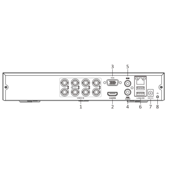 Rejestrator 4w1 Hilook by Hikvision 8 kanałowy DVR-8CH-5MP