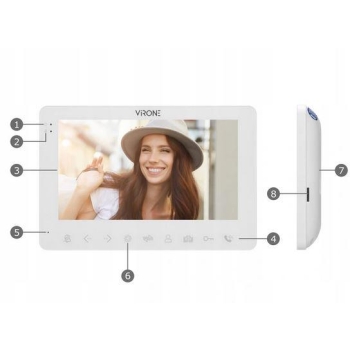 Wideodomofon Wi- Fi Virone VDP-63 VIFAR