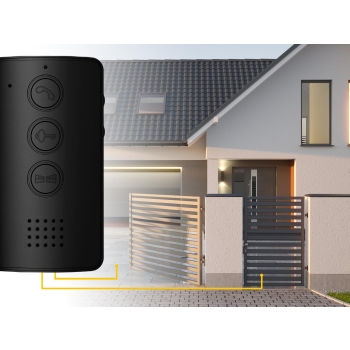 Domofon EURA ADP-09A3 czarny, głośnomówiący