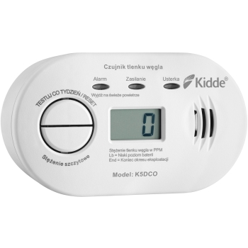 Czujnik czadu z wyświetlaczem Kidde K5DCO