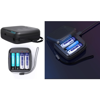 Ładowarka do akumulatorów cylindrycznych Li-ion 1,5V / Ni-MH AA / AAA Xtar BC4