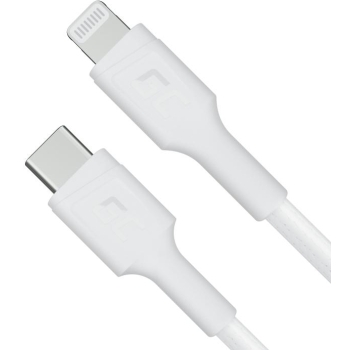 KABEL USB-C -> LIGHTHING Green Cell POWERSTREAM 100cm BIAŁY PD APPLE IPHONE