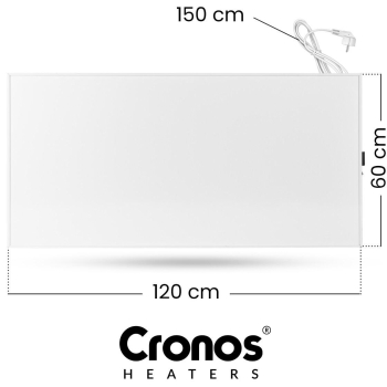Panel grzewczy IR CRONOS Synthelith PRO CRP-770TWP WHITE TUYA