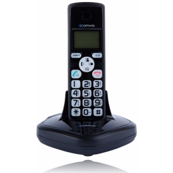 Domofon bezprzewodowy COMWEI D102B, teledomofon, Czarny