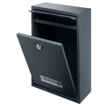 Skrzynka na listy BALI z wizytownikiem, antracyt MB-3/A