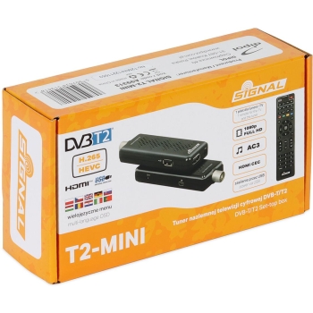 Tuner SIGNAL T2-MINI DVB-T2 H.265 HEVC USB 5V